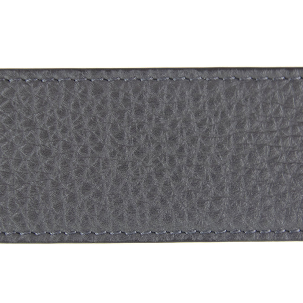 Fendi FF Leather Belt Grey/Green