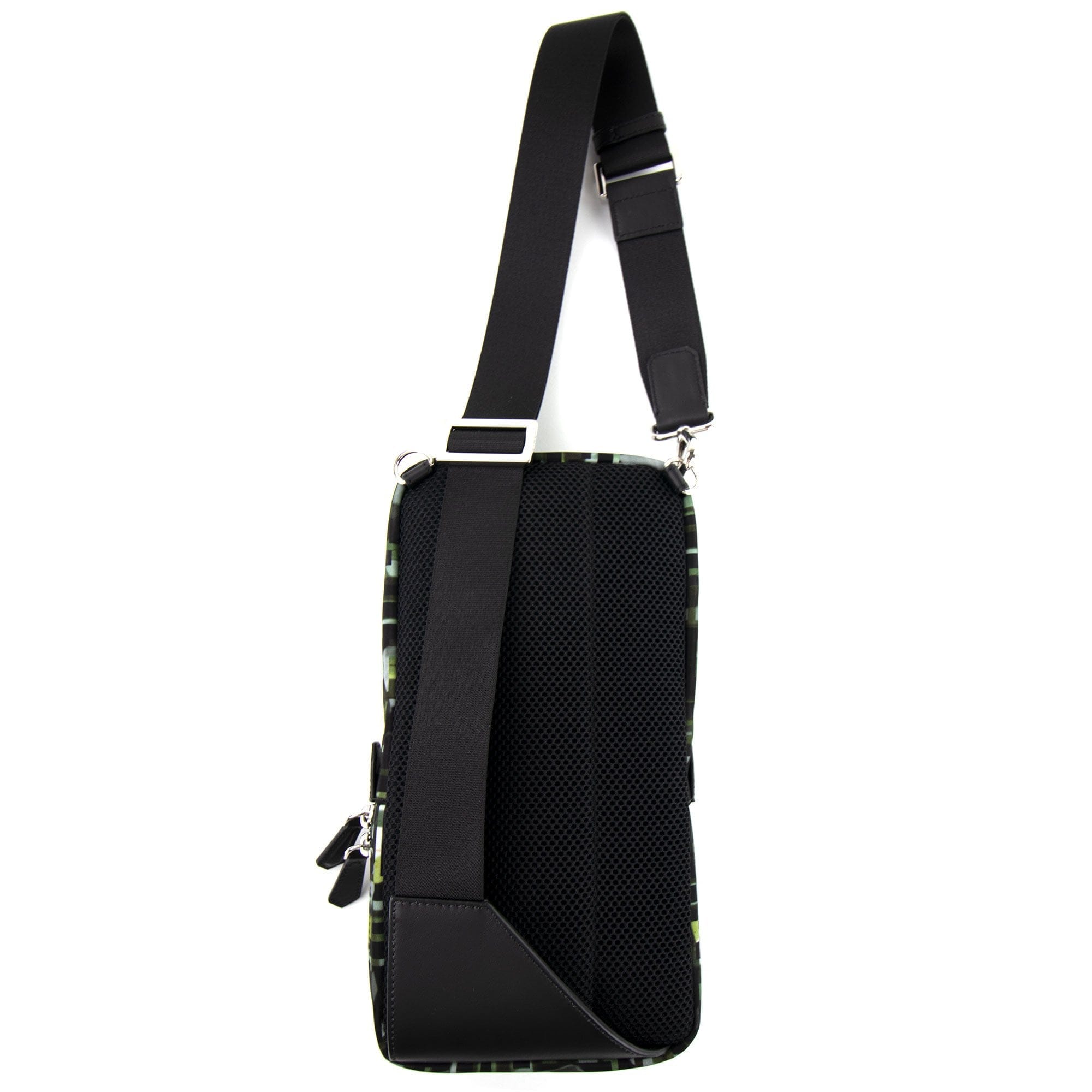 Fendi Baguette FF Camouflage Cross-body Bag Green