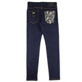Fendi Camouflage Pocket U.S. Skinny Jeans Dark Blue