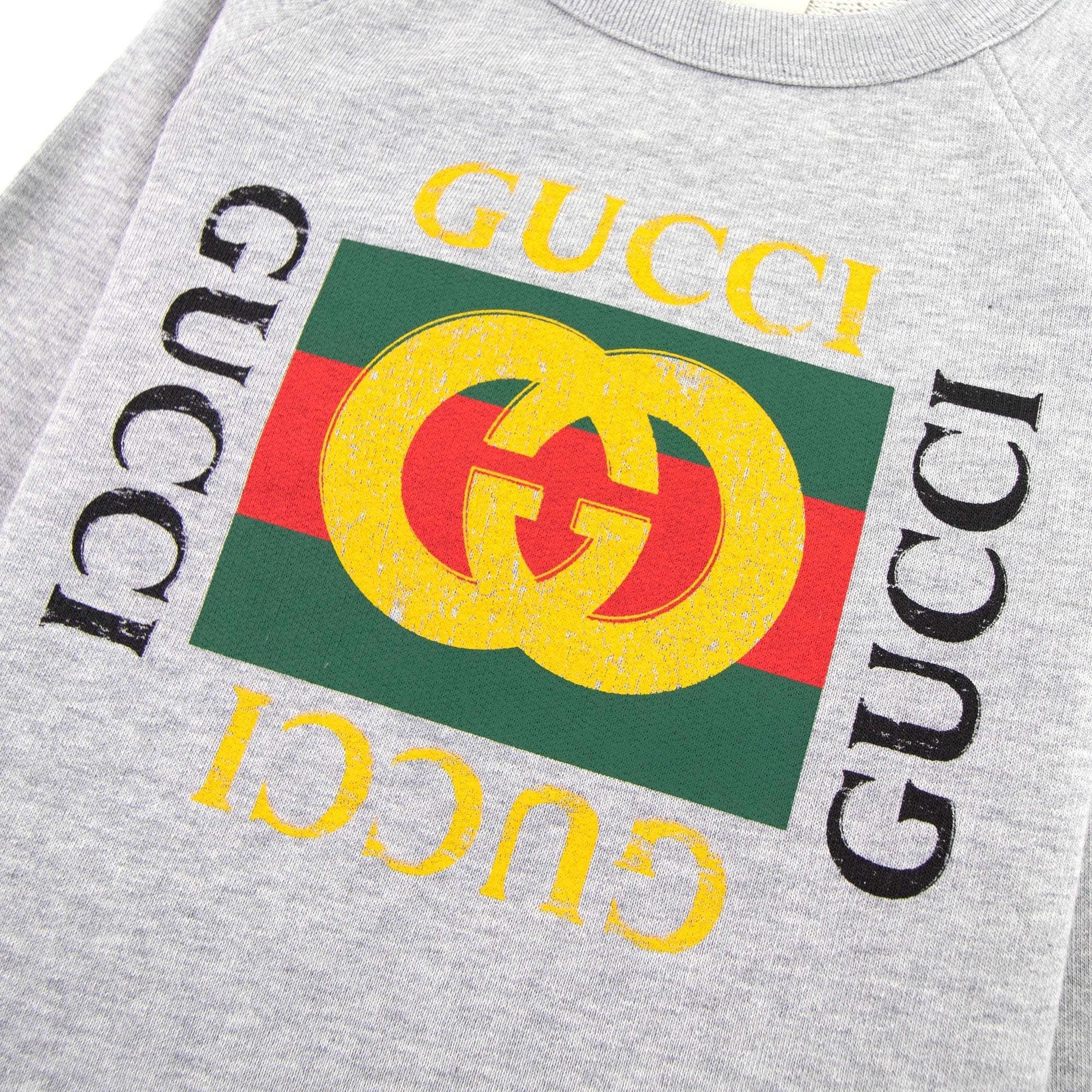 Gucci Junior Gucci Logo Sweatshirt Grey 1676