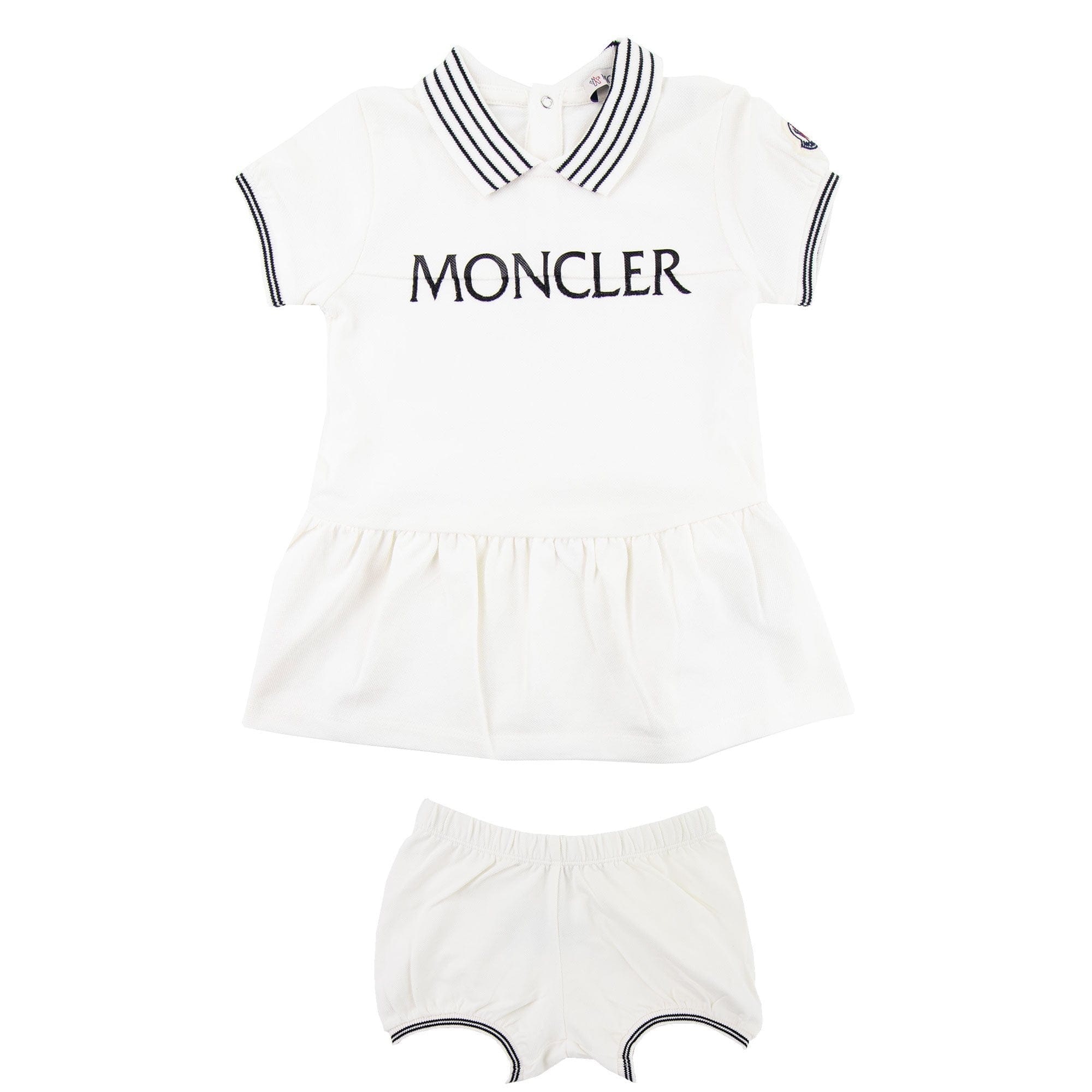Moncler Junior Logo Skirt All In One White