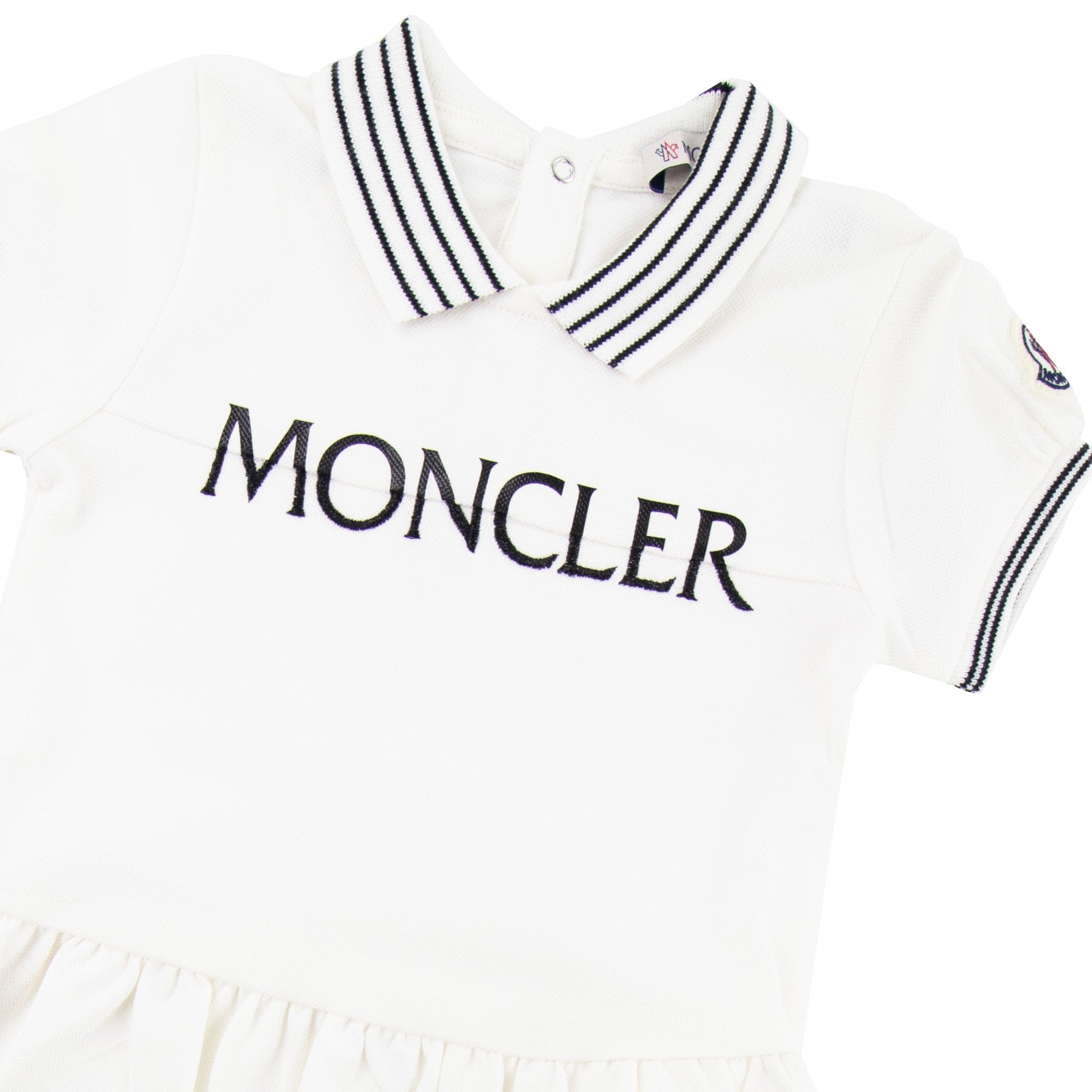 Moncler Junior Logo Skirt All In One White