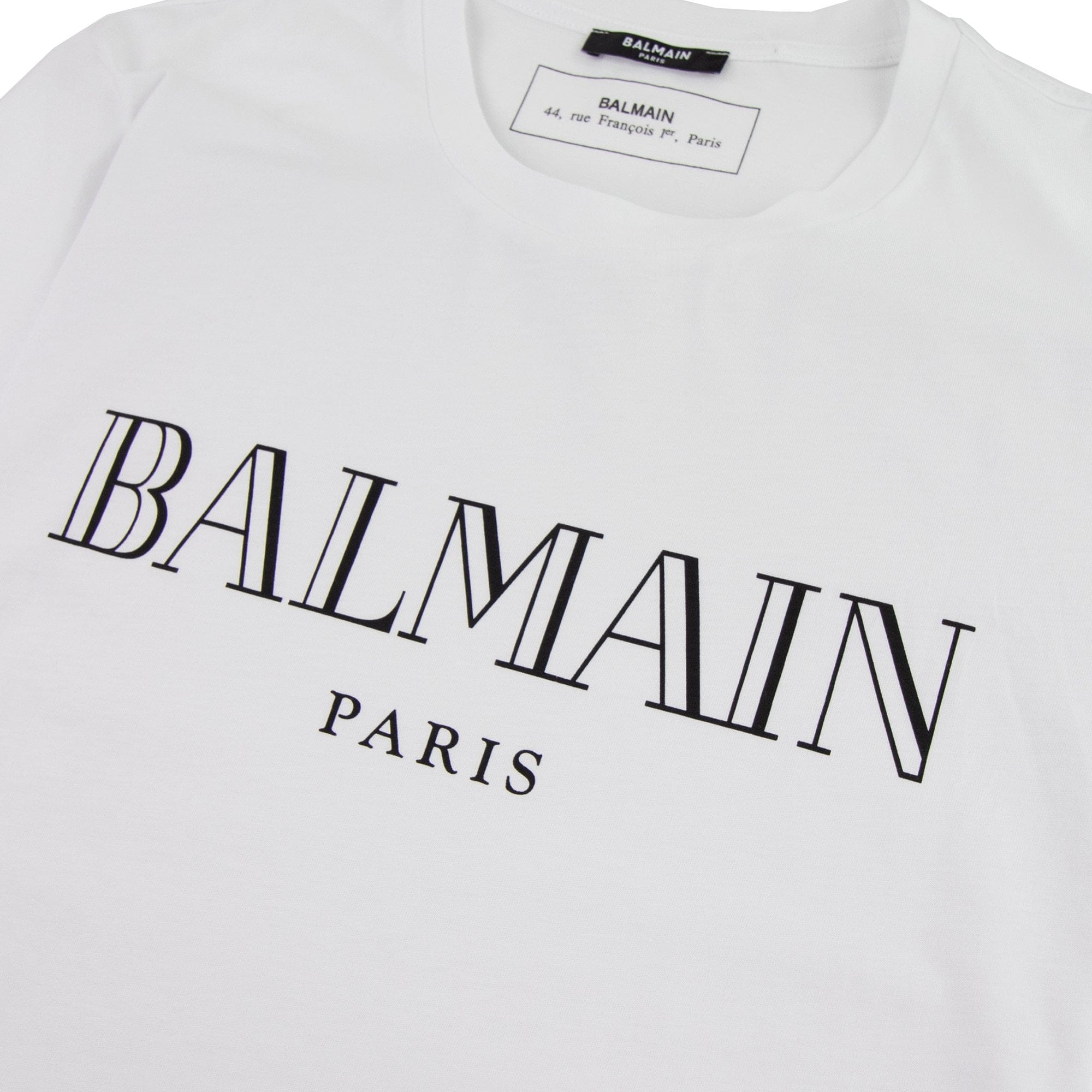 Balmain Logo Cotton T-shirt White