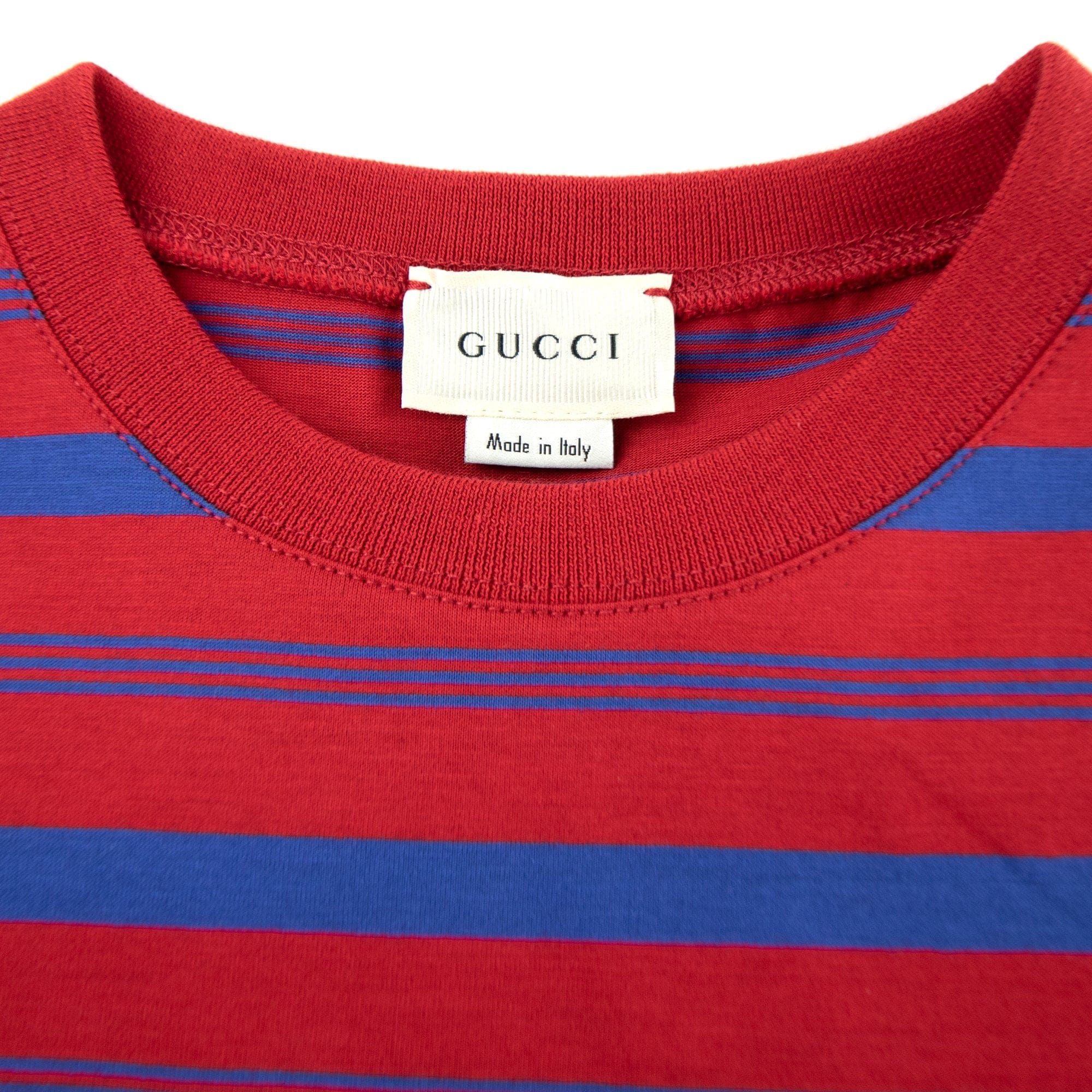 Gucci Junior Striped Logo T-shirt Red