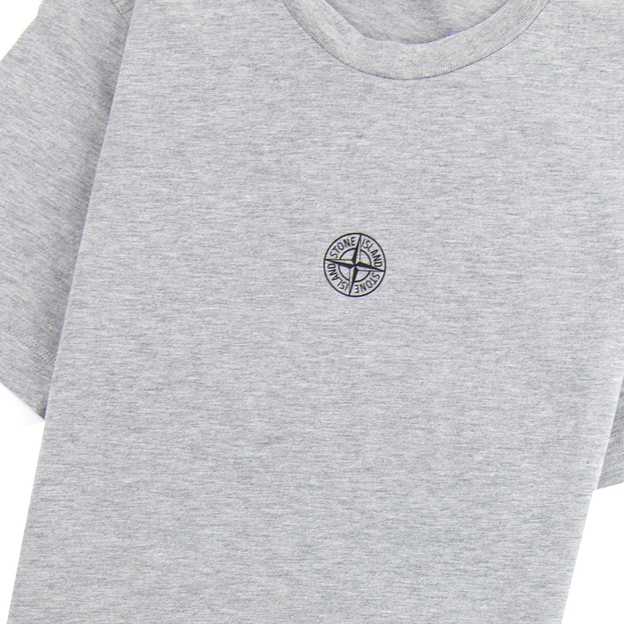 Stone Island Junior 21054 Digital Landscape T-shirt Grey V0M64