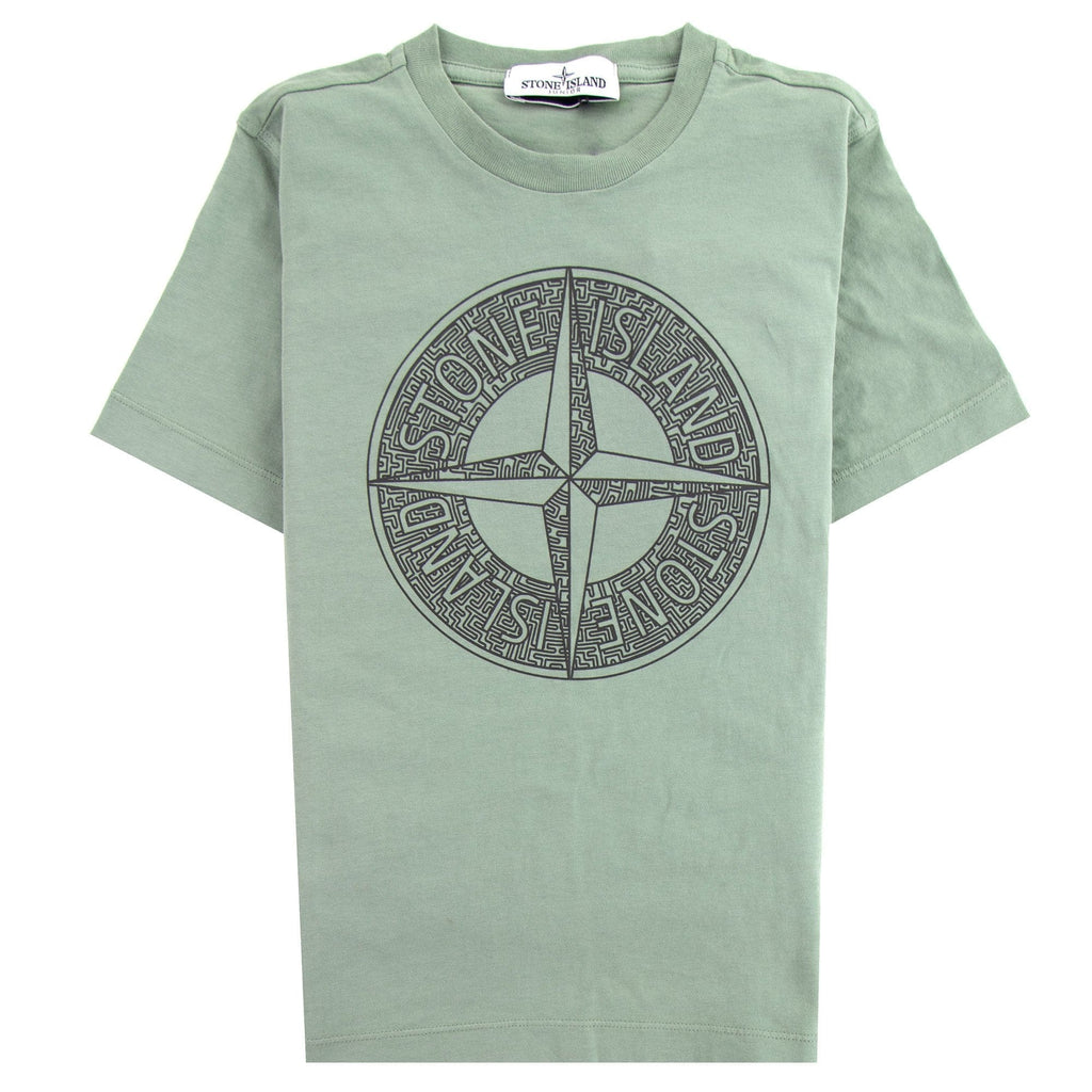 Stone Island Junior 21059 Maze T-shirt Olive V0055