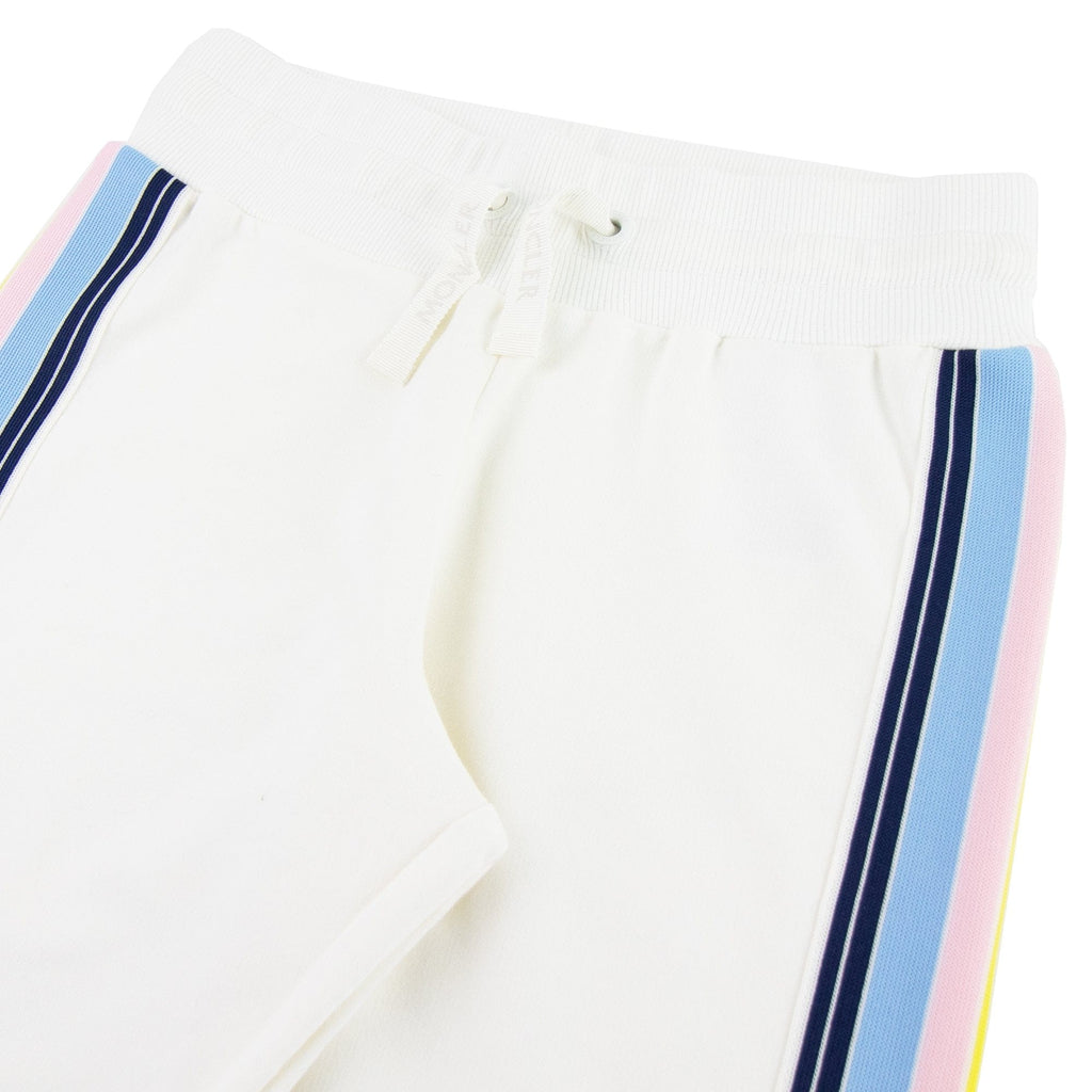 Moncler Junior Contrasting Side Bands Tracksuits Ivory