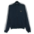 Dolce & Gabbana Metal Logo Zip Up Funnel Neck Jacket Navy S9001
