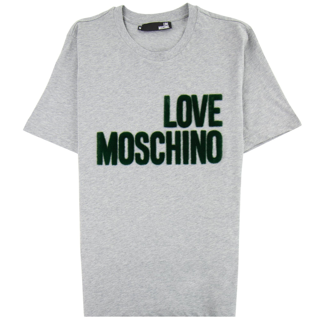 Love Moschino Logo T-shirt Grey 0489