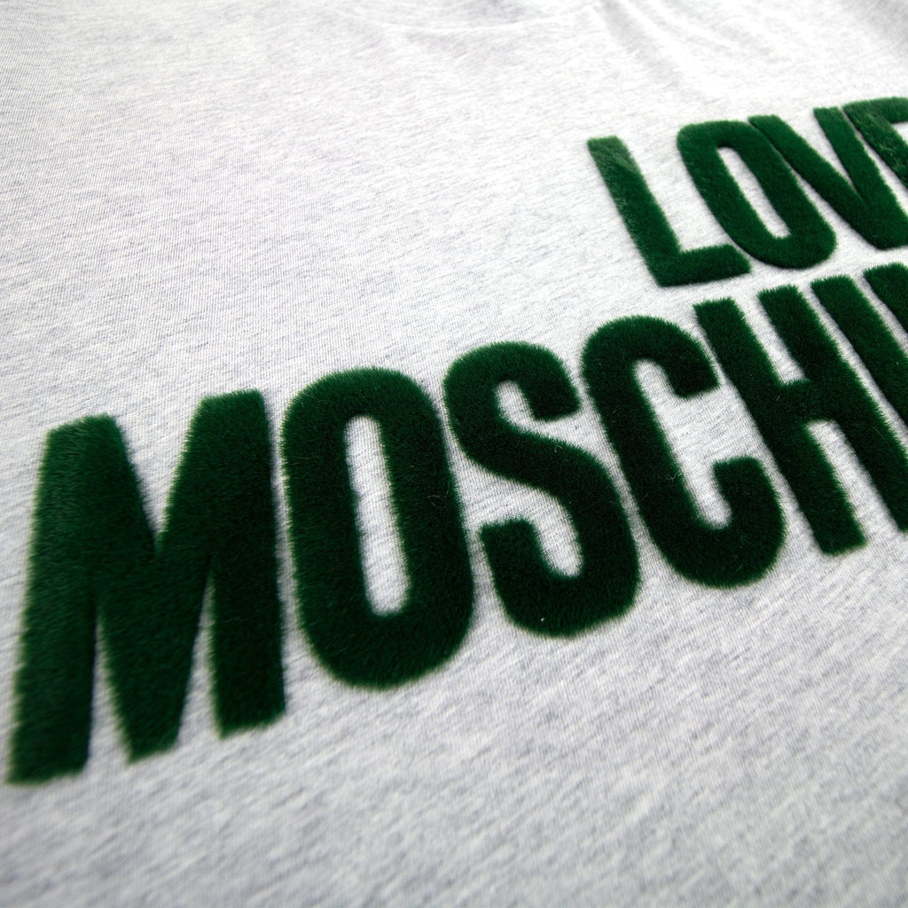 Love Moschino Logo T-shirt Grey 0489