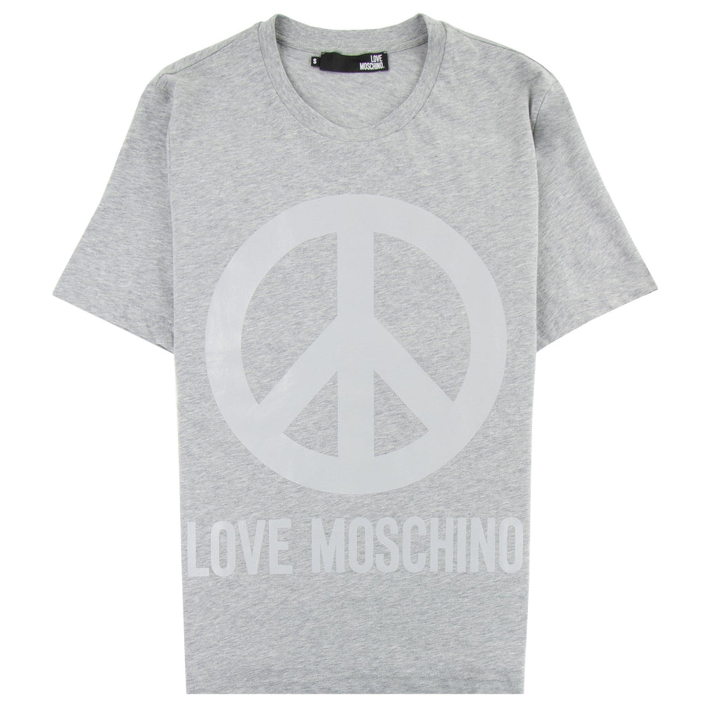 Love Moschino Peace T-shirt Grey/silver