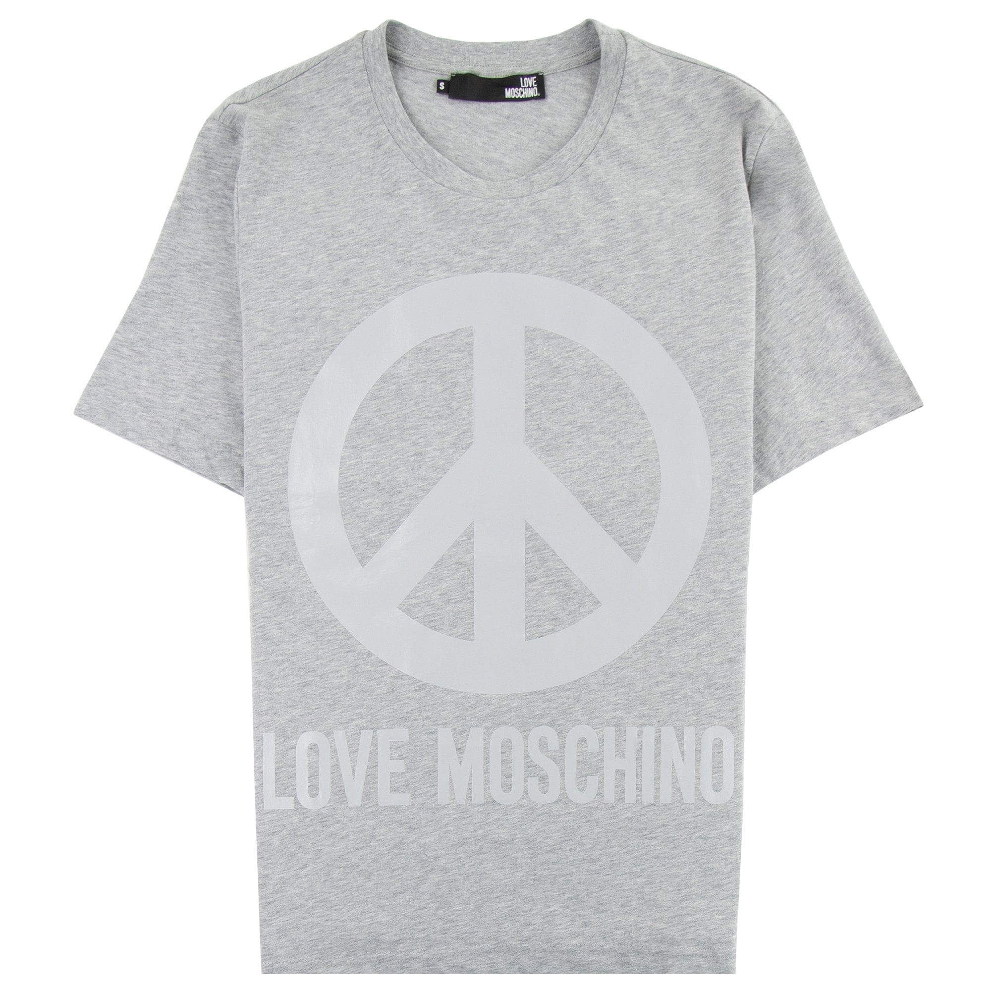 Love Moschino Peace T-shirt Grey/silver