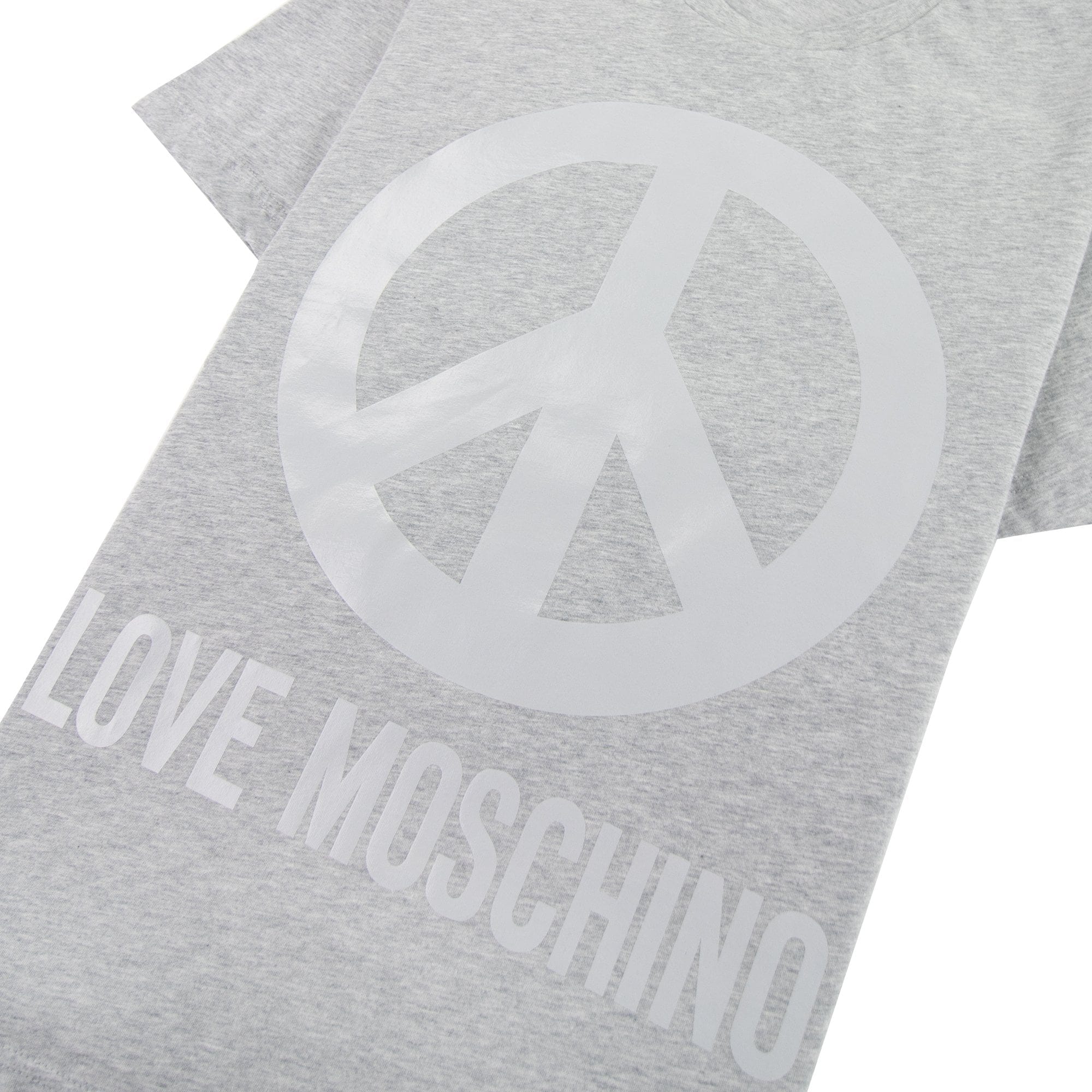 Love Moschino Peace T-shirt Grey/silver