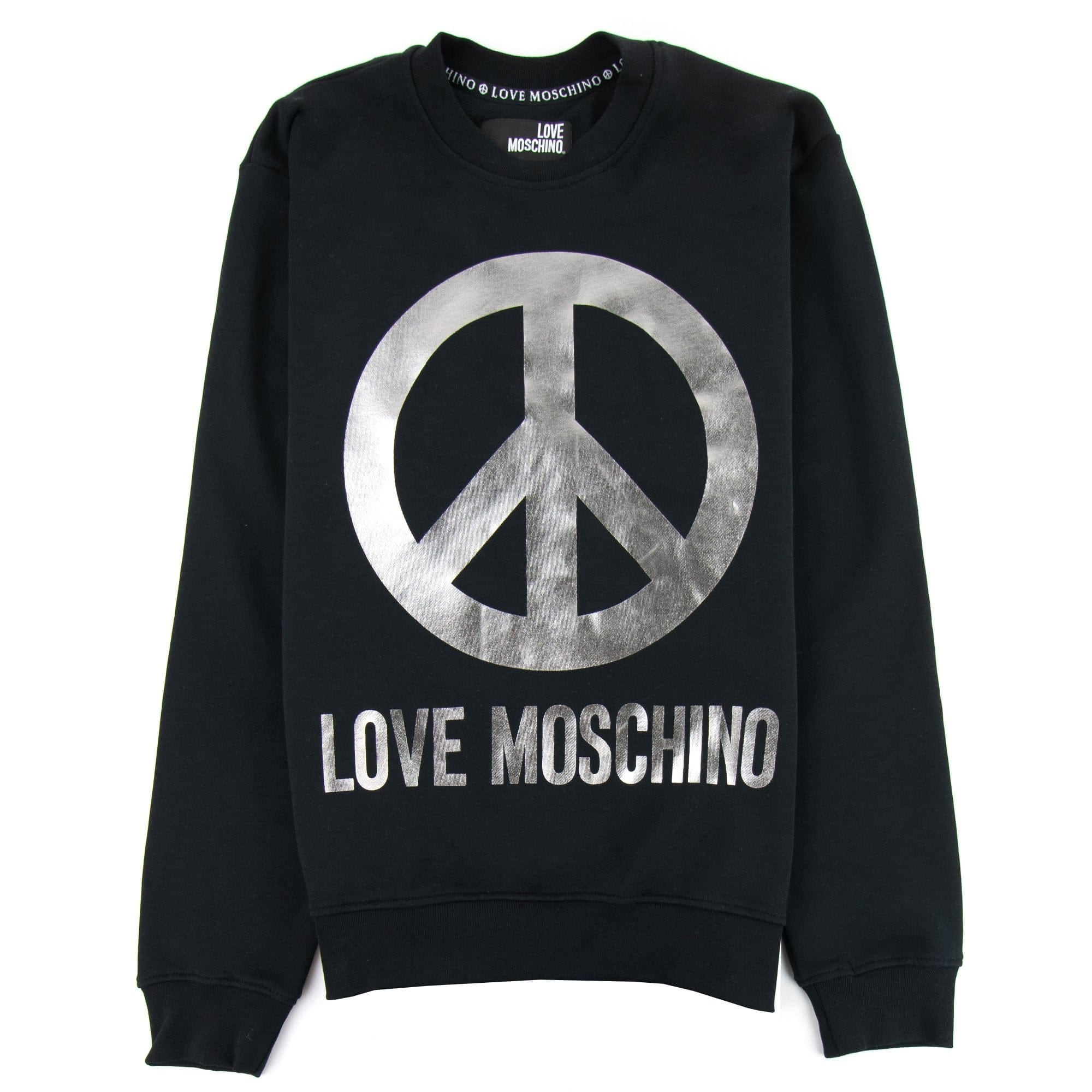 Love Moschino Peace Logo Sweatshirt Black