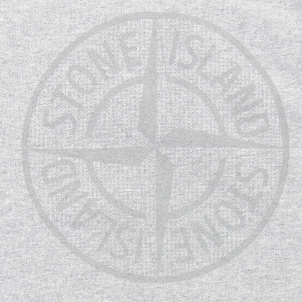 Stone Island Junior 60940 Reflective Logo Sweatshirt Grey V1064