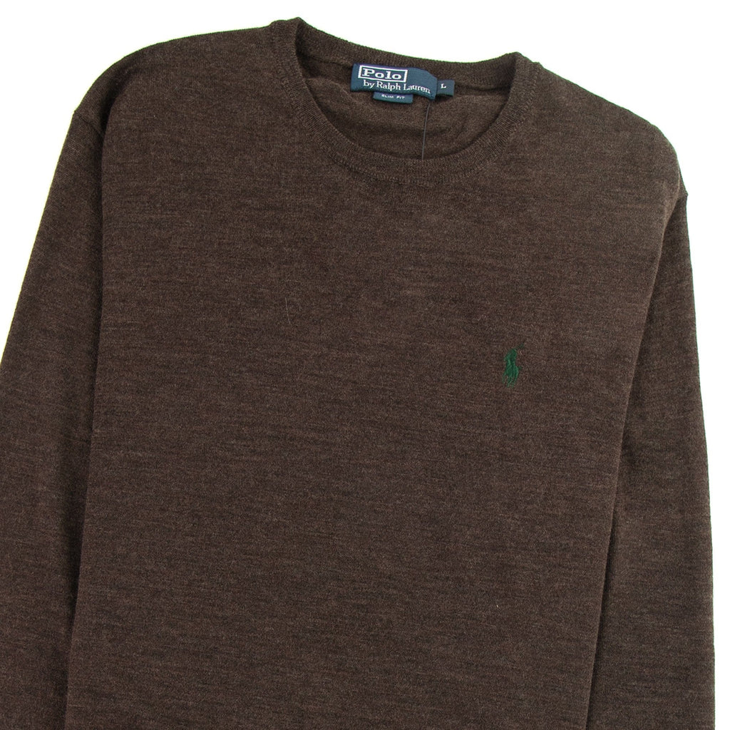 Polo Ralph Lauren Merino Wool Knitted Sweater Brown