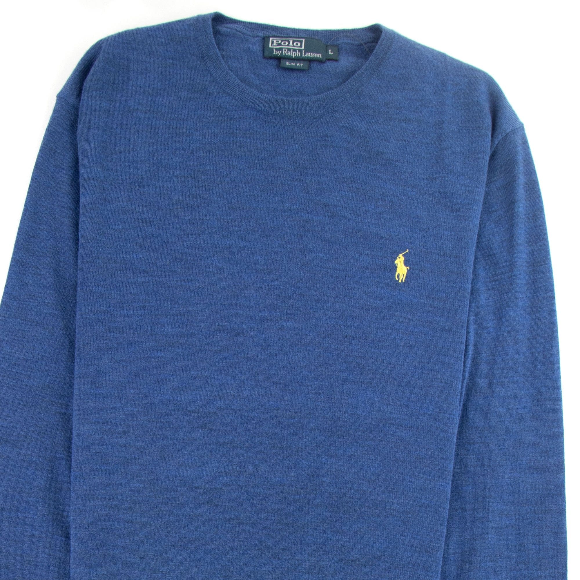 Polo Ralph Lauren Merino Wool Knitted Sweater Sky Blue