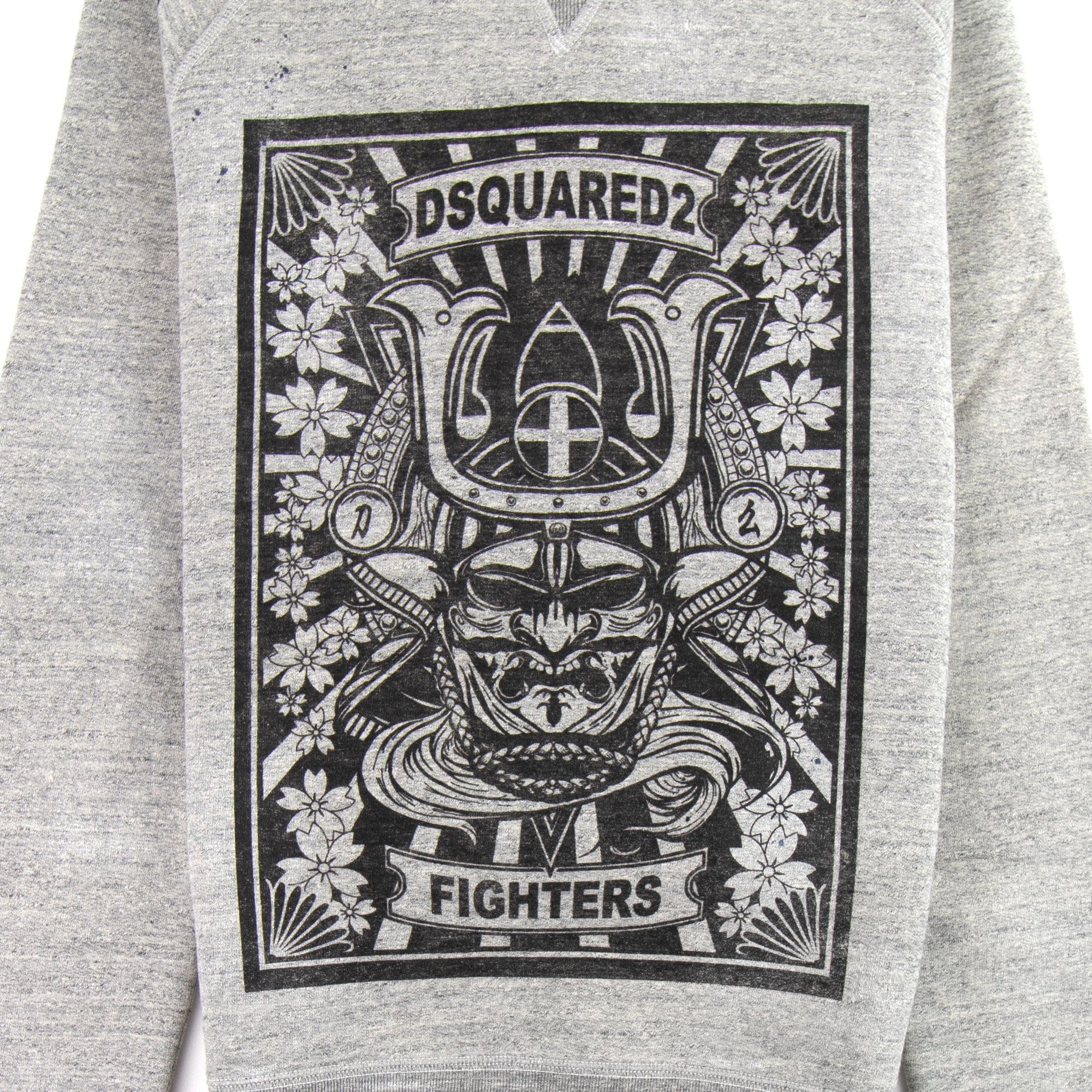 Dsquared2 Fighters Crewneck Sweatshirt Grey
