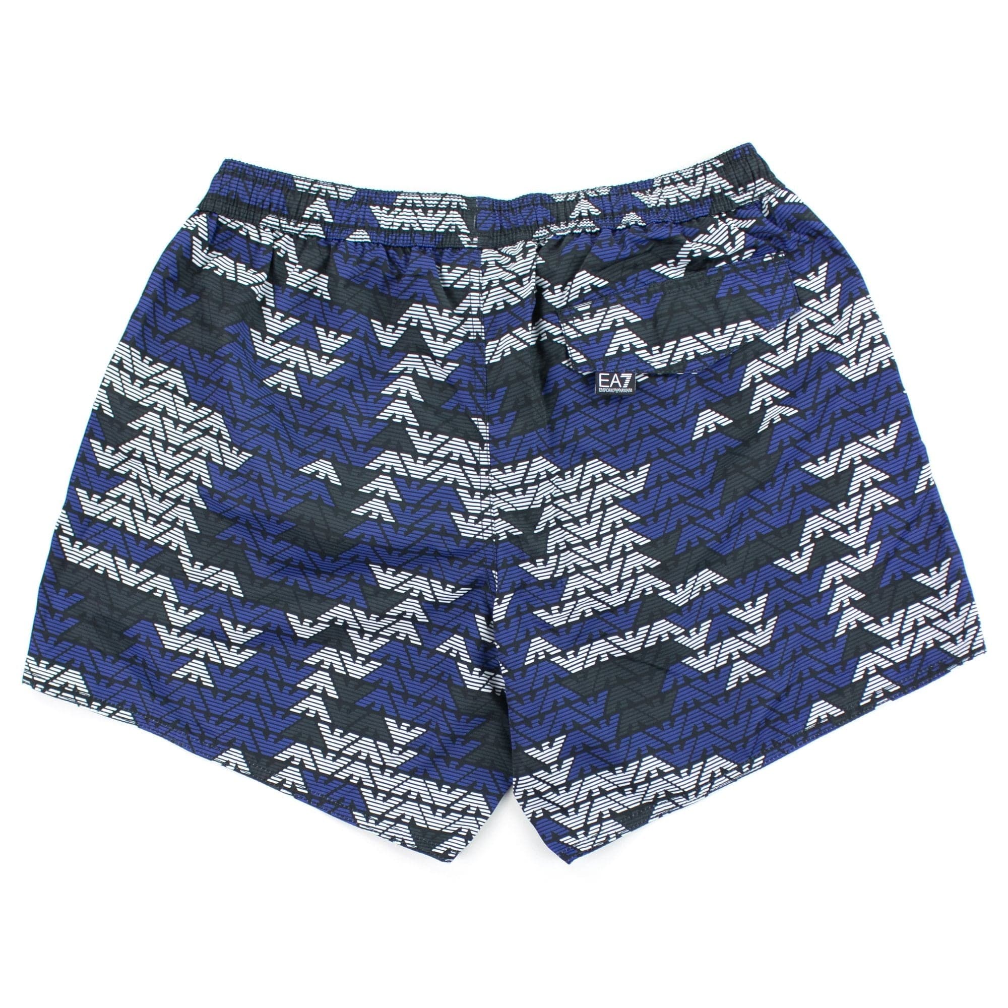 Ea7 All Over Logo Swimming Shorts Black