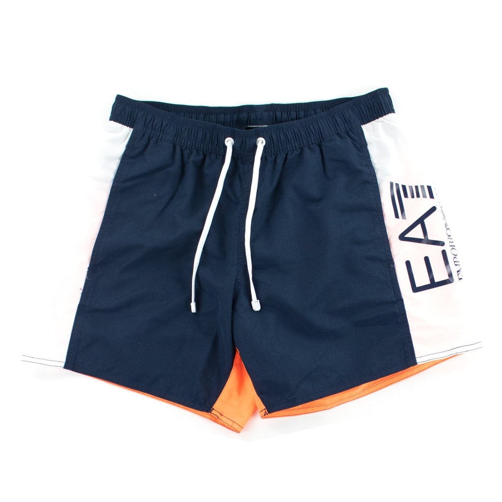 Ea7 Side Logo Shorts Navy