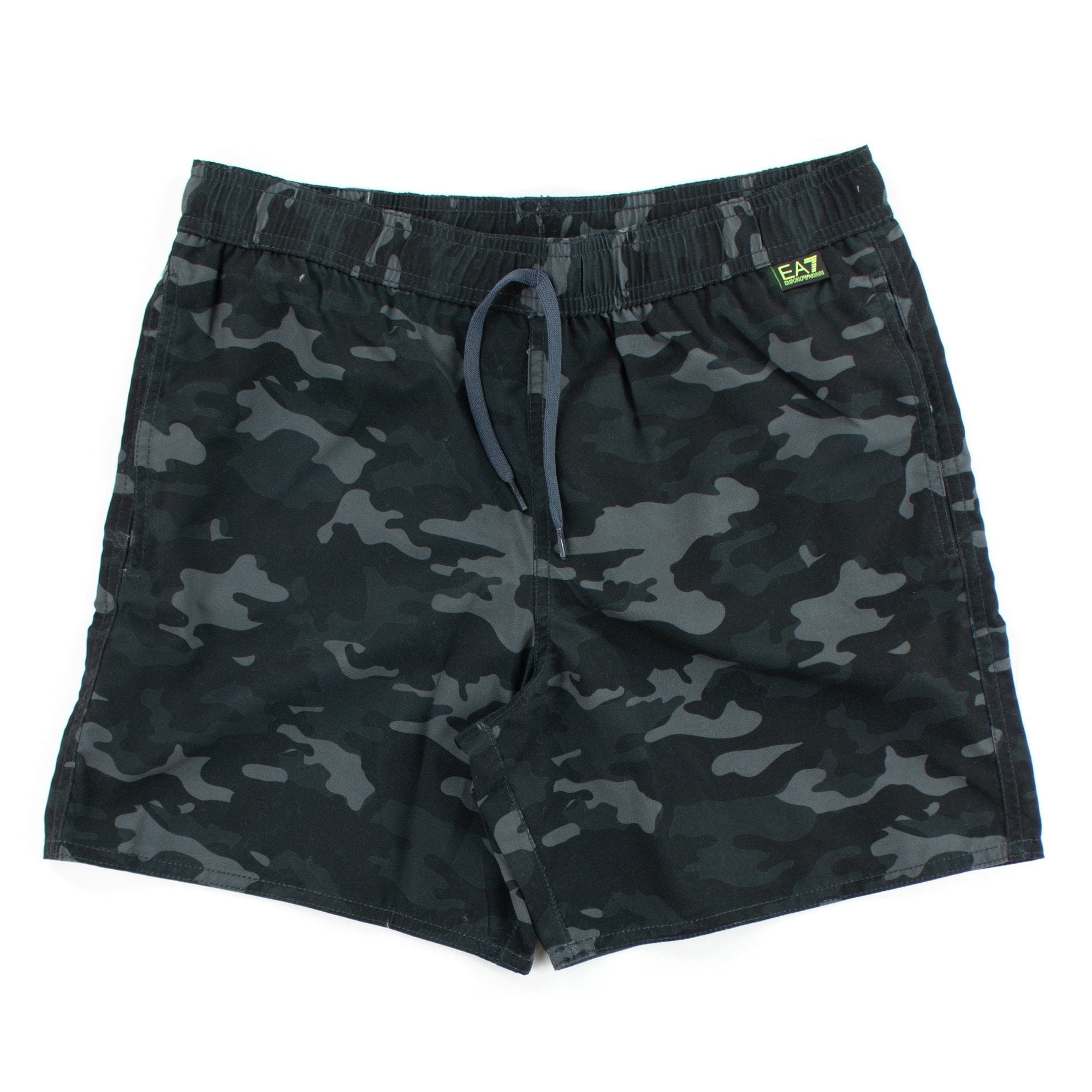 Ea7 Junior Camouflage Print Swimming Shorts Black