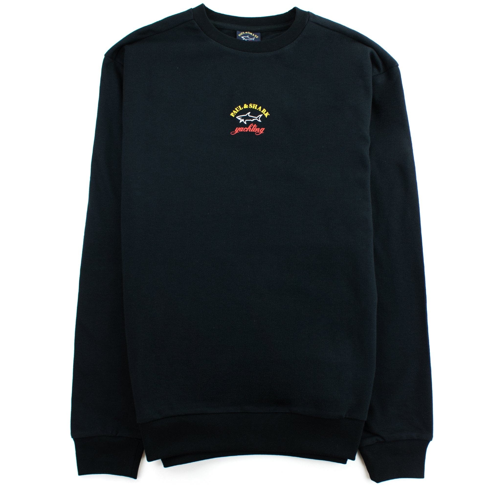 Paul And Shark Central Logo Crew Sweatshirt Black
