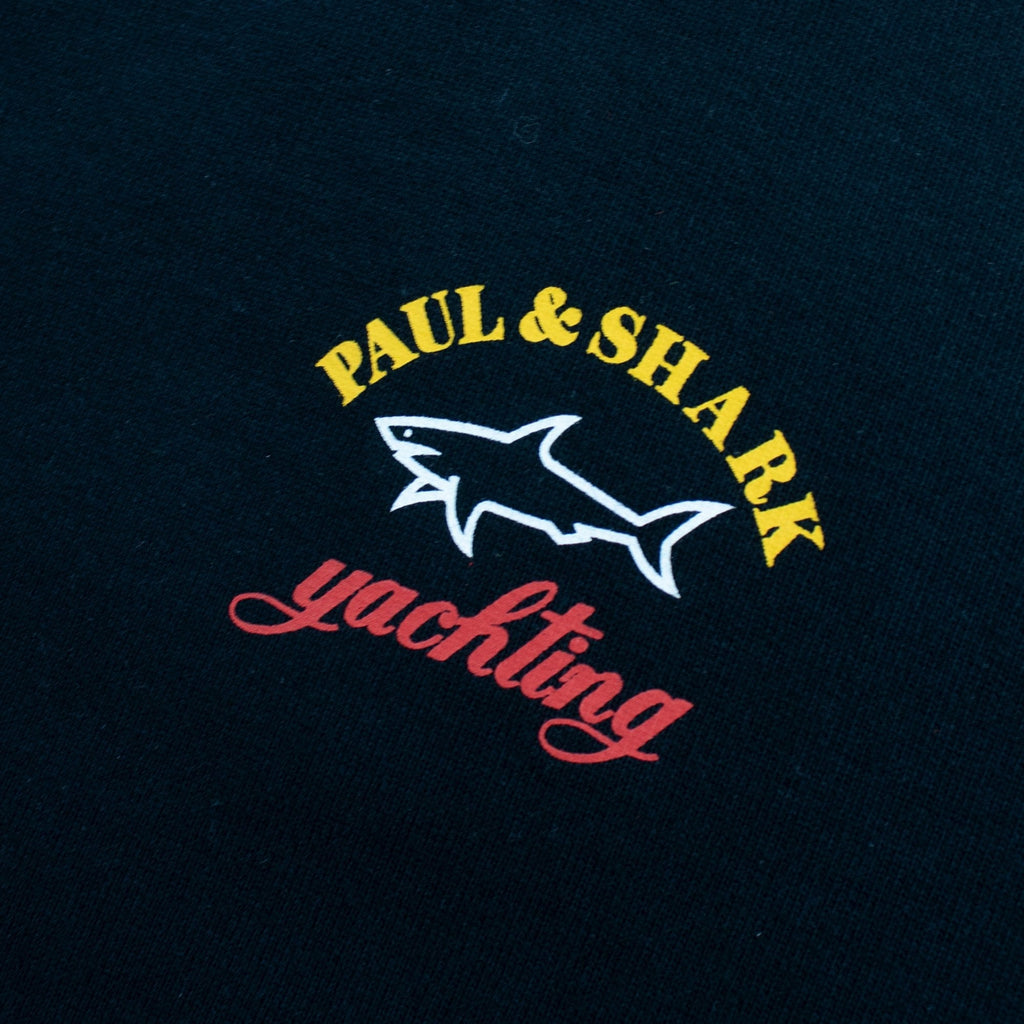 Paul And Shark Central Logo Crew Sweatshirt Black