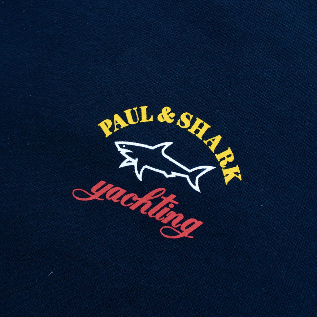 Paul And Shark Central Logo Crew Sweatshirt Navy