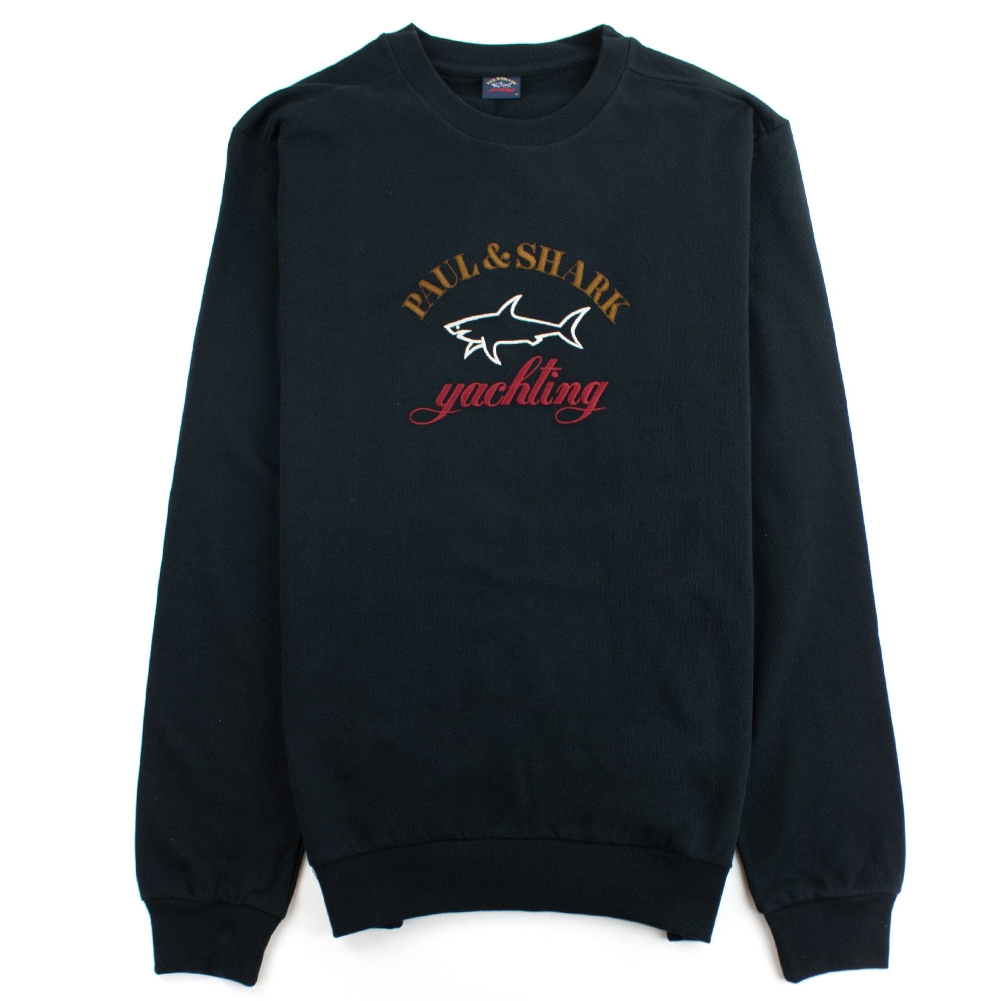 Paul And Shark Embroidered Logo Organic Cotton Sweatshirt Black