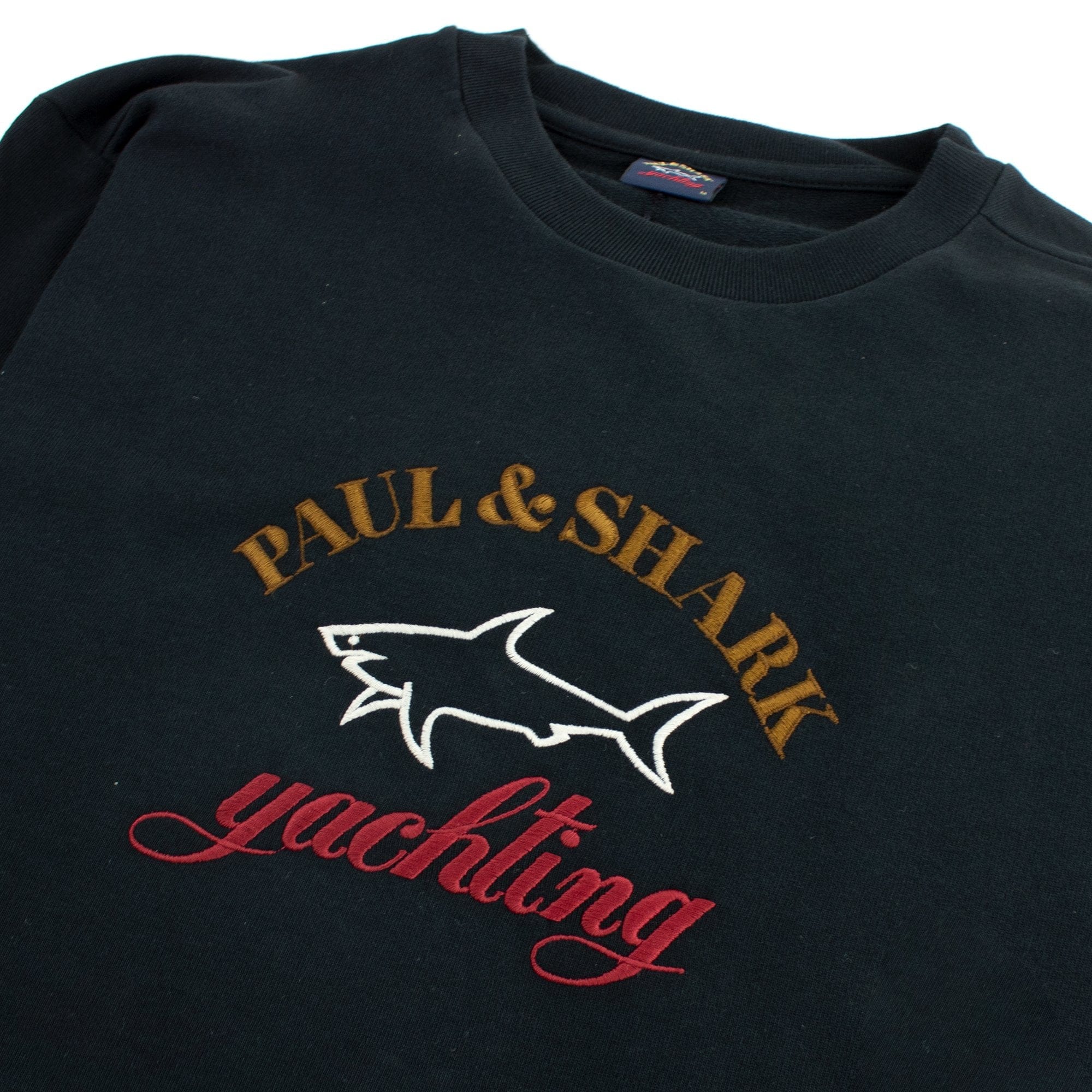 Paul And Shark Embroidered Logo Organic Cotton Sweatshirt Black