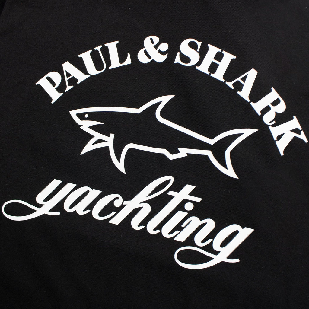 Paul And Shark Logo Print T-shirt Black
