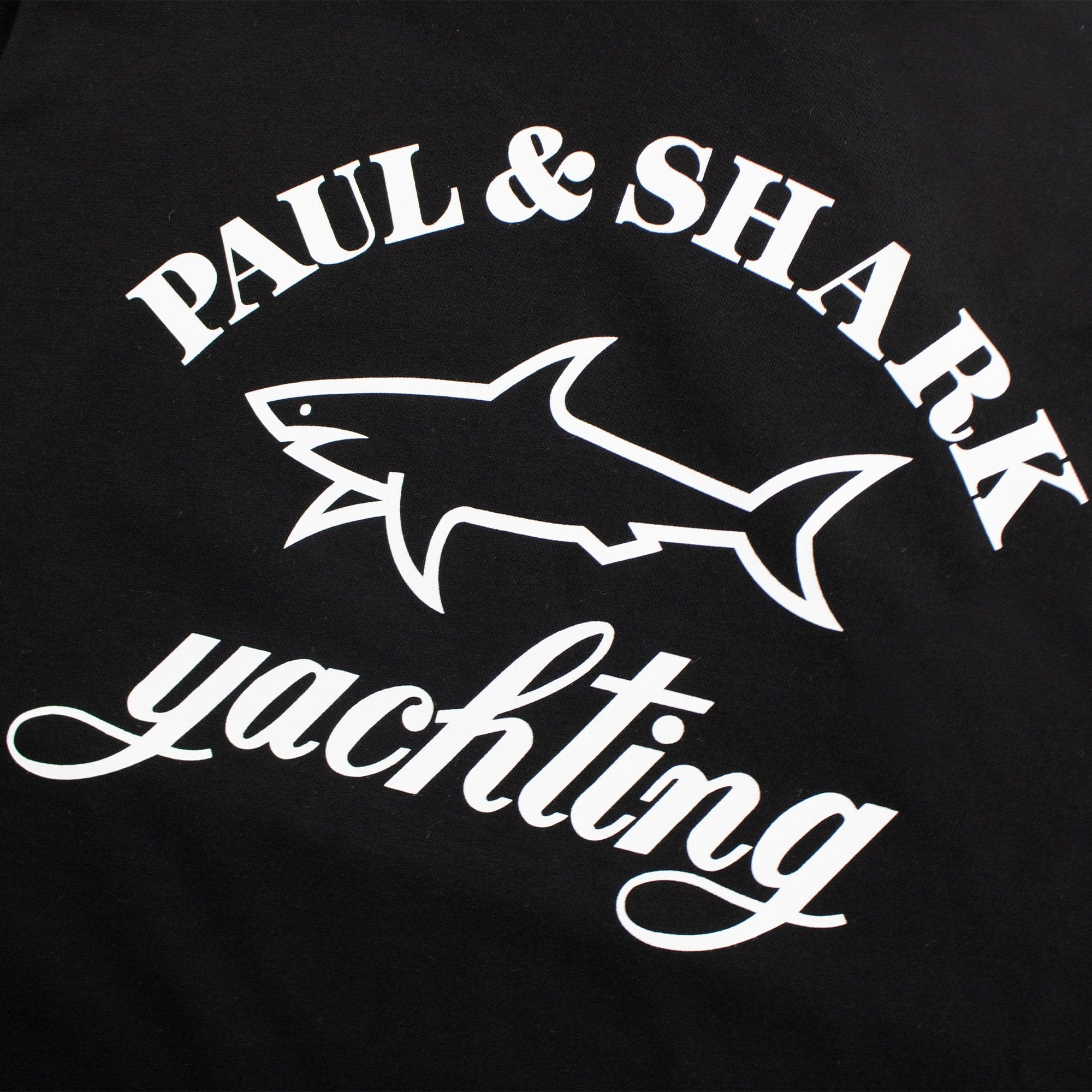 Paul And Shark Logo Print T-shirt Black