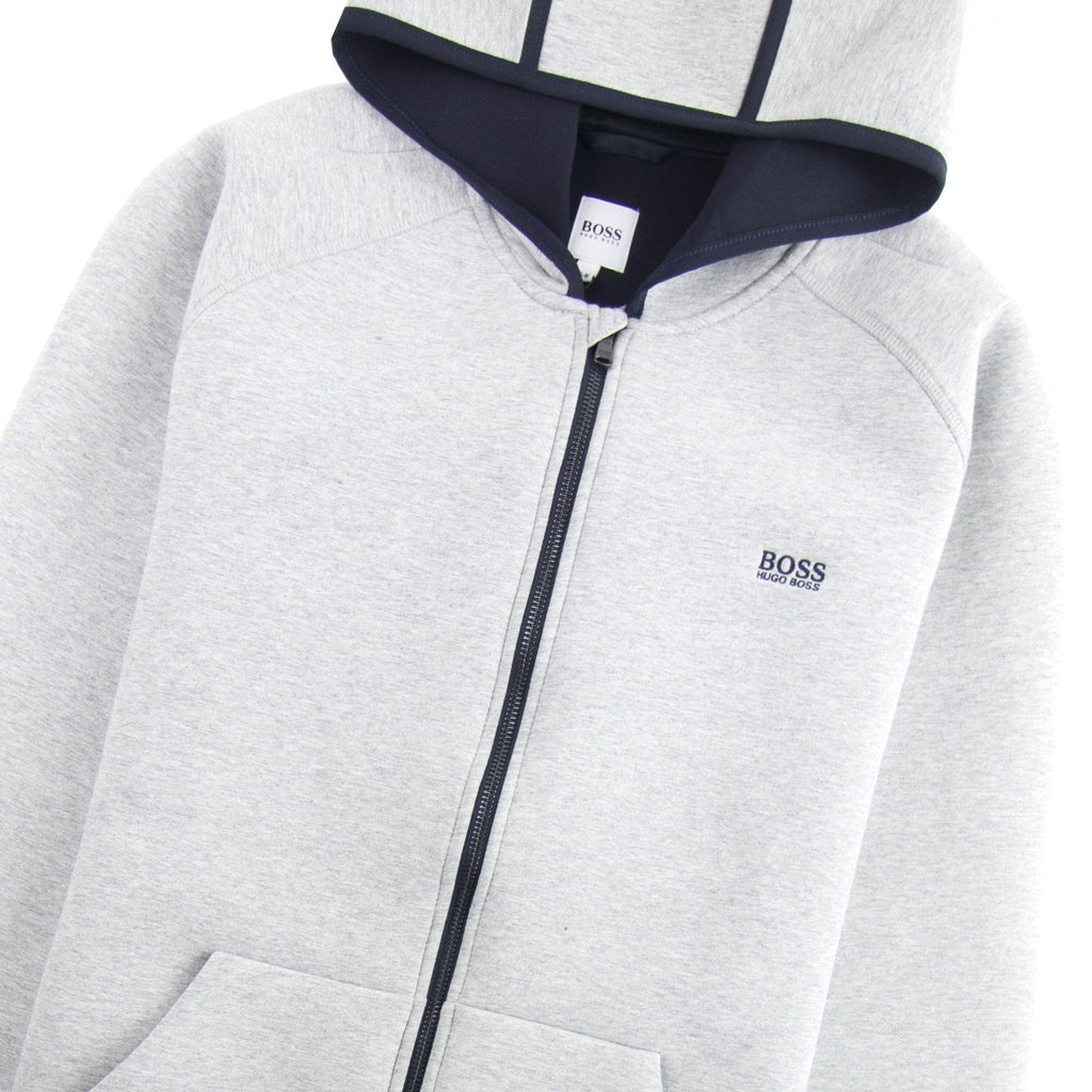 Hugo Boss Kids Small Logo Hooded Sweatshirt Grey Marl