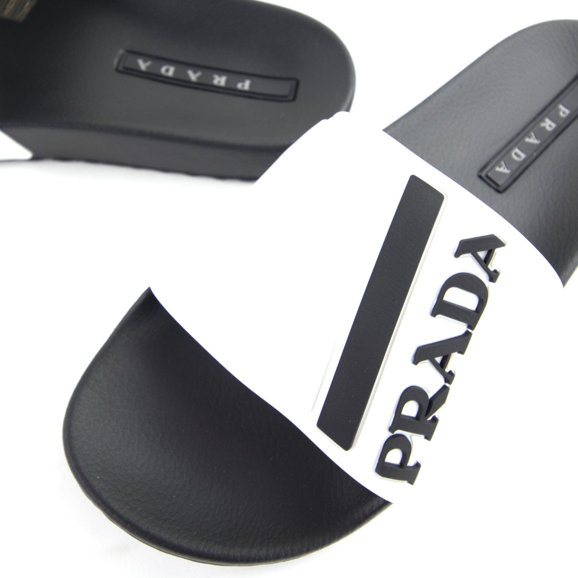 Prada Rubber Slider White