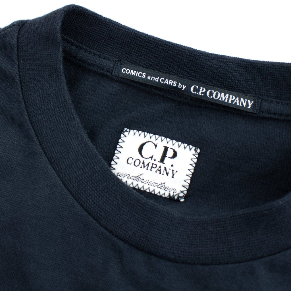 Cp Company Undersixteen Comics And Cars Logo T-shirt Navy 888