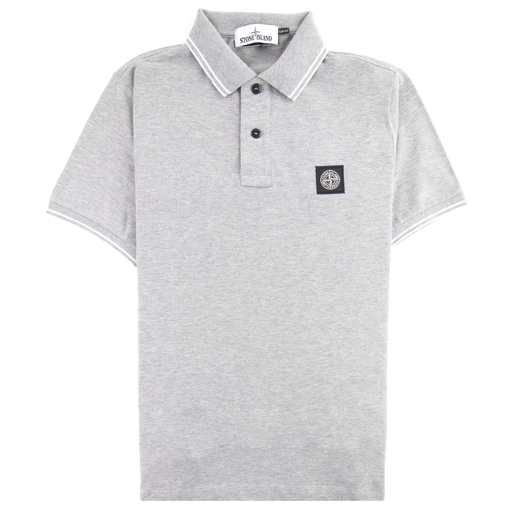 Stone Island 22s18 Slim Fit Polo Shirt Grey V0m64