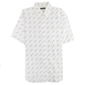 Balenciaga All Over Logo Short Sleeve Shirt White