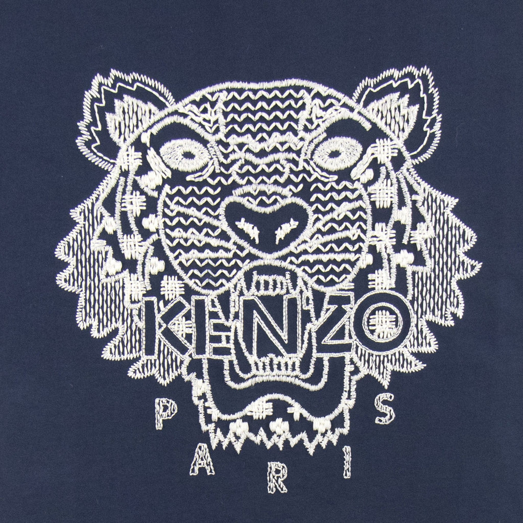 Kenzo Shibori Tiger Skate Tee Midnight Blue