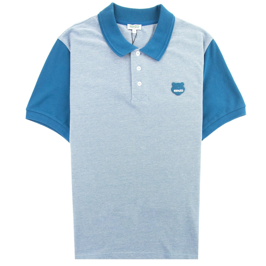Kenzo Fitted Tiger Polo Shirt Blue