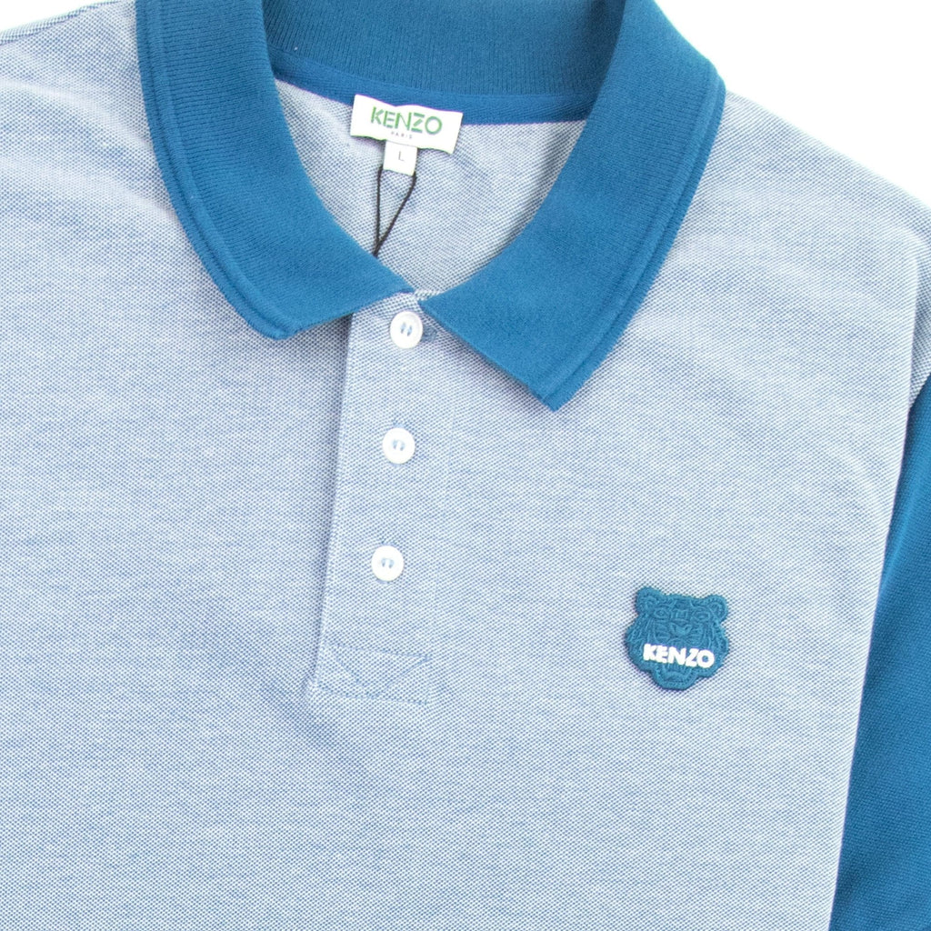 Kenzo Fitted Tiger Polo Shirt Blue