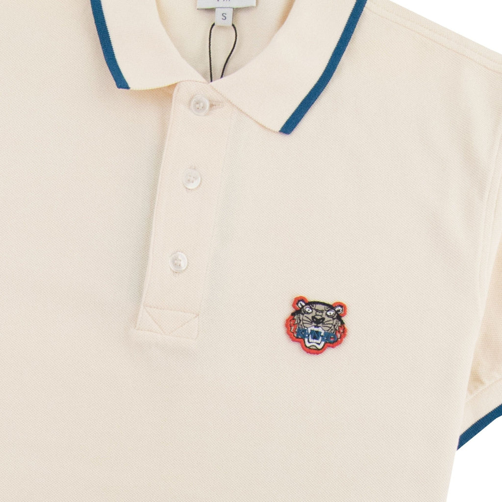 Kenzo Tiger Crest K Fit Polo Ecru