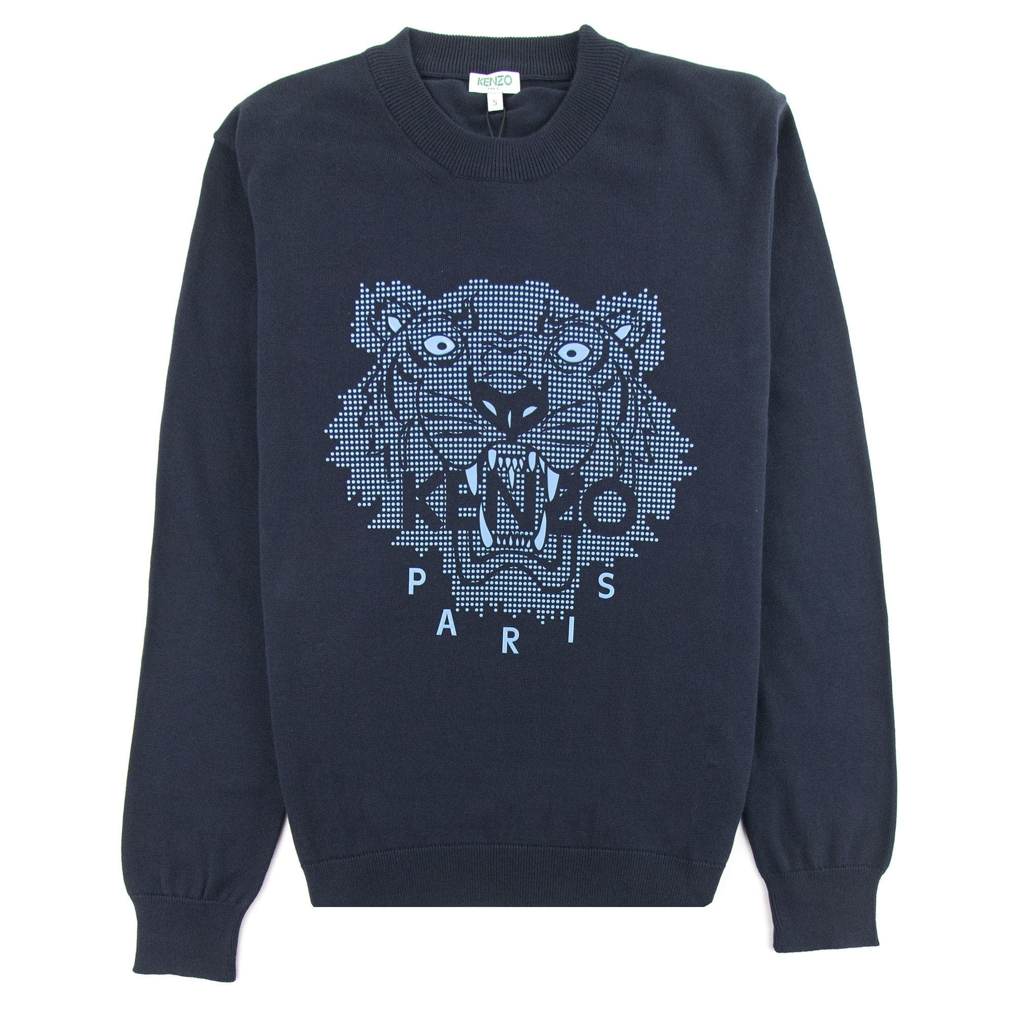 Kenzo Dot Tiger Knitwear Sweatshirt Navy