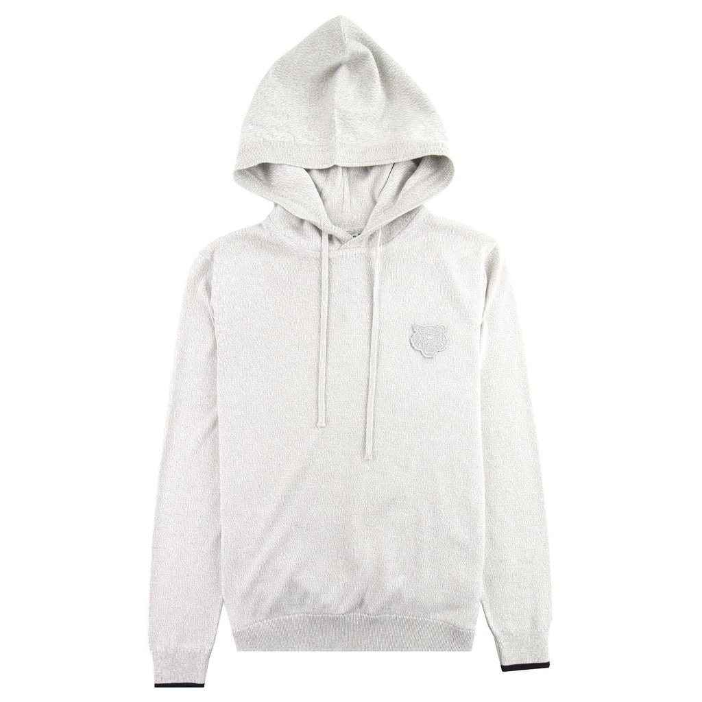 Kenzo Tiger Logo Hoodie Marl Grey