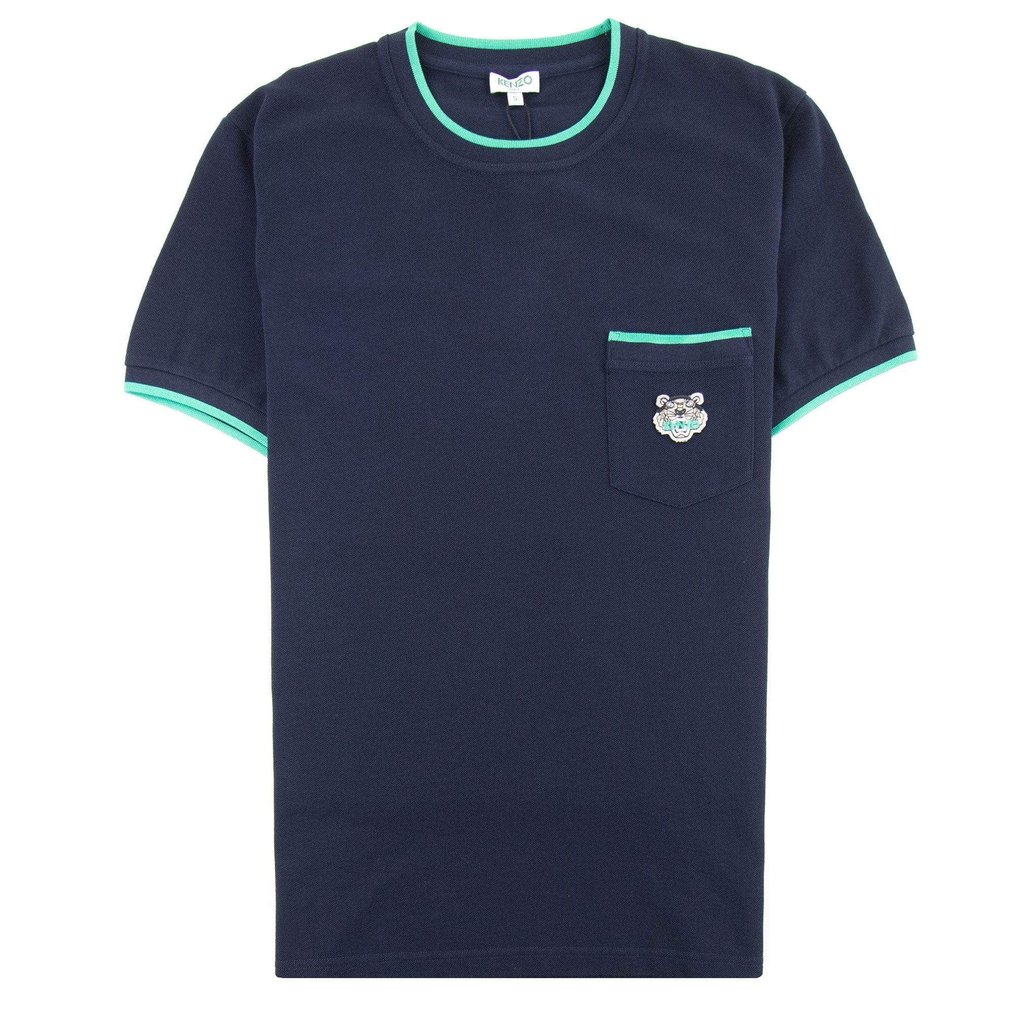 Kenzo Pocket Tiger Crest T-shirt Navy Blue