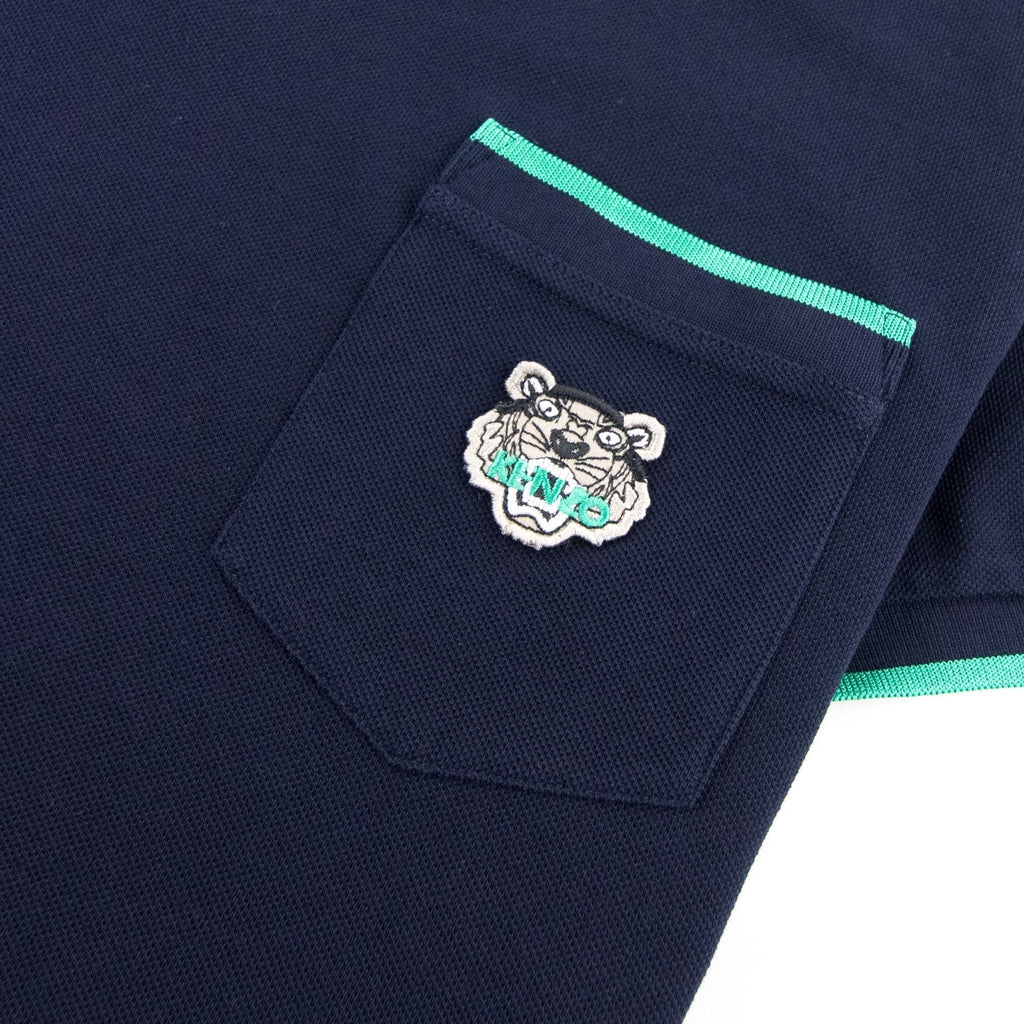 Kenzo Pocket Tiger Crest T-shirt Navy Blue