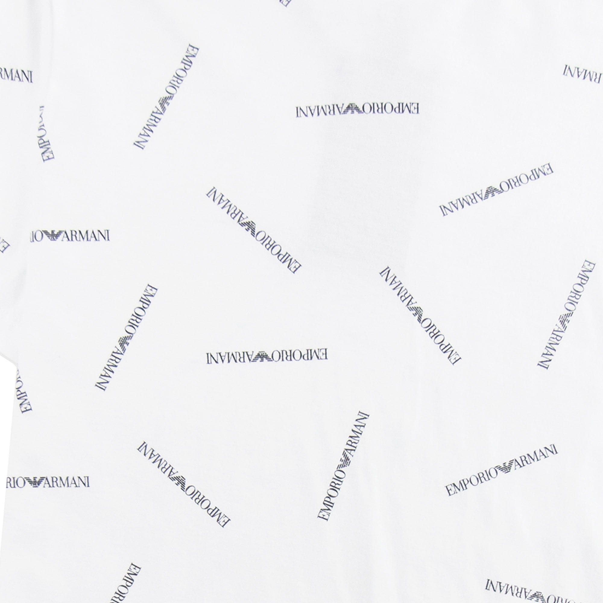 Emporio Armani All Over Print T-shirt White 0100