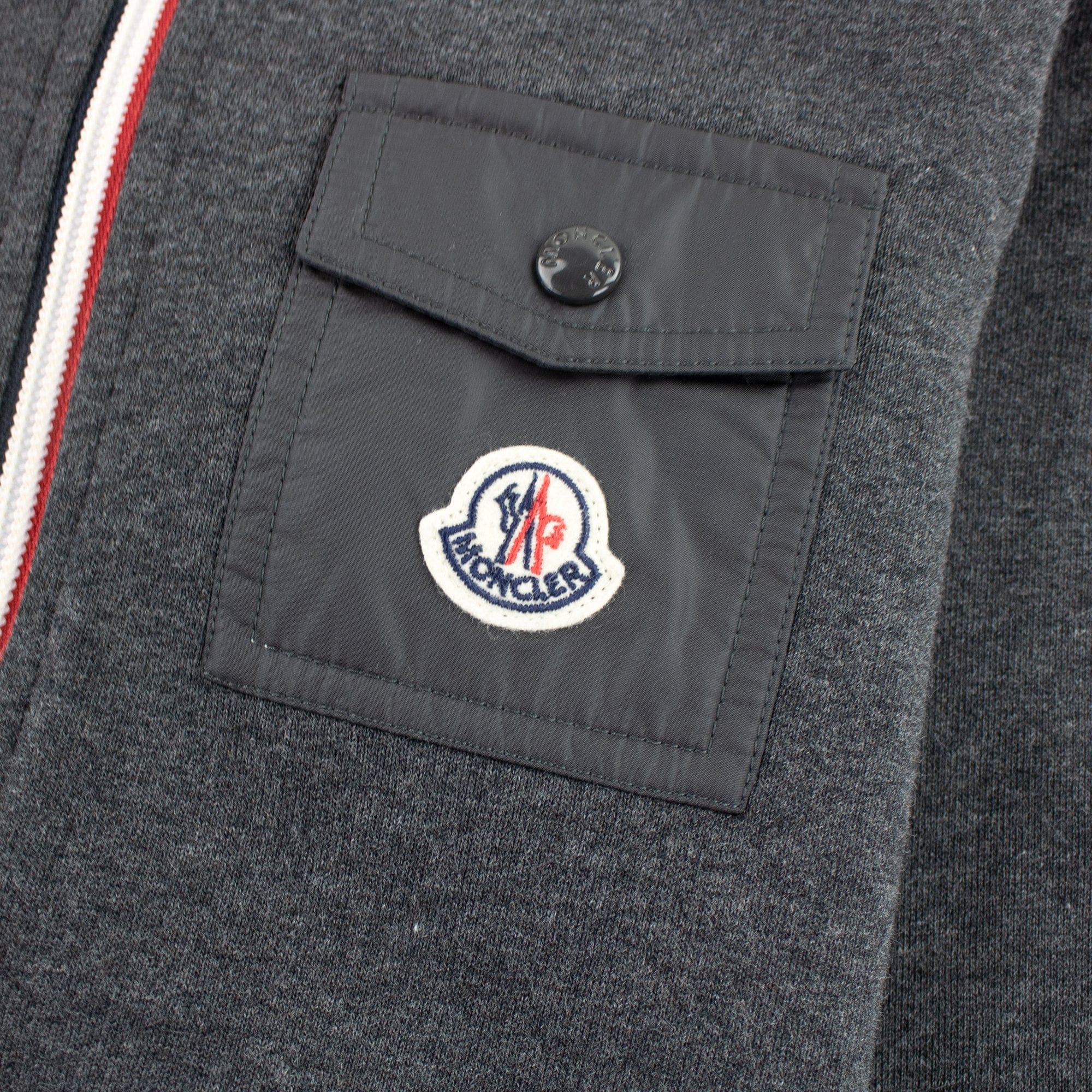 Moncler Junior Hooded Tracksuit Dark Grey