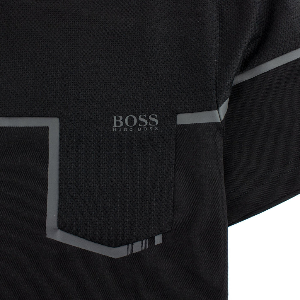Hugo Boss Slim-fit Mixed-material T-shirt Black