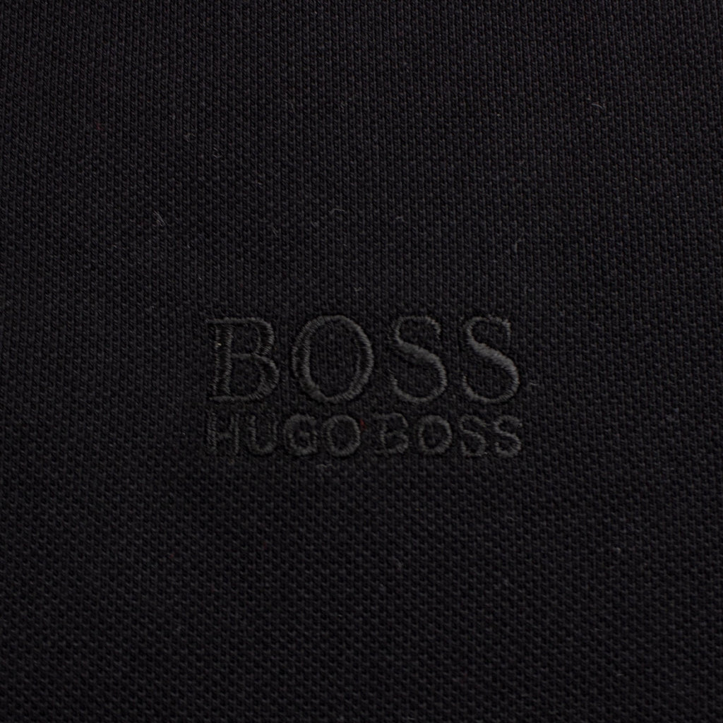 Hugo Boss Regular-fit Polo Shirt In Pima-cotton Black
