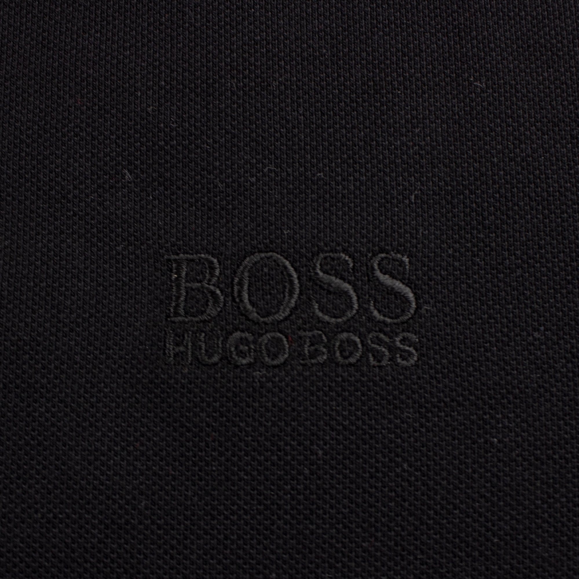 Hugo Boss Regular-fit Polo Shirt In Pima-cotton Black